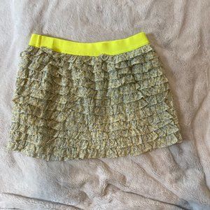 J.Crew Ruffled Mini Skirt